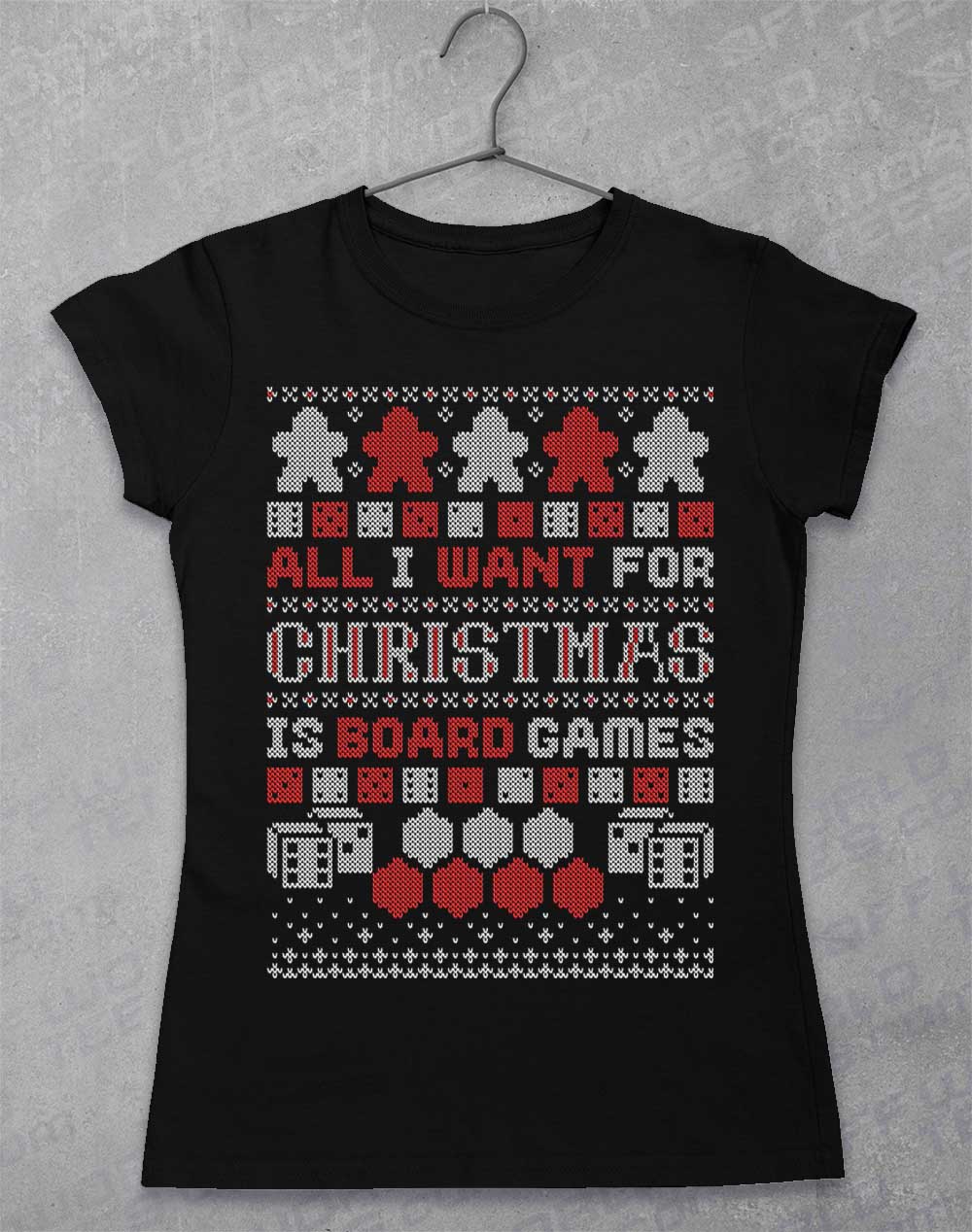 Black - All I Want for Xmas is Board Games Women's T-Shirt