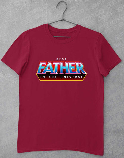 Cardinal Red - Best Father in the Universe T-Shirt