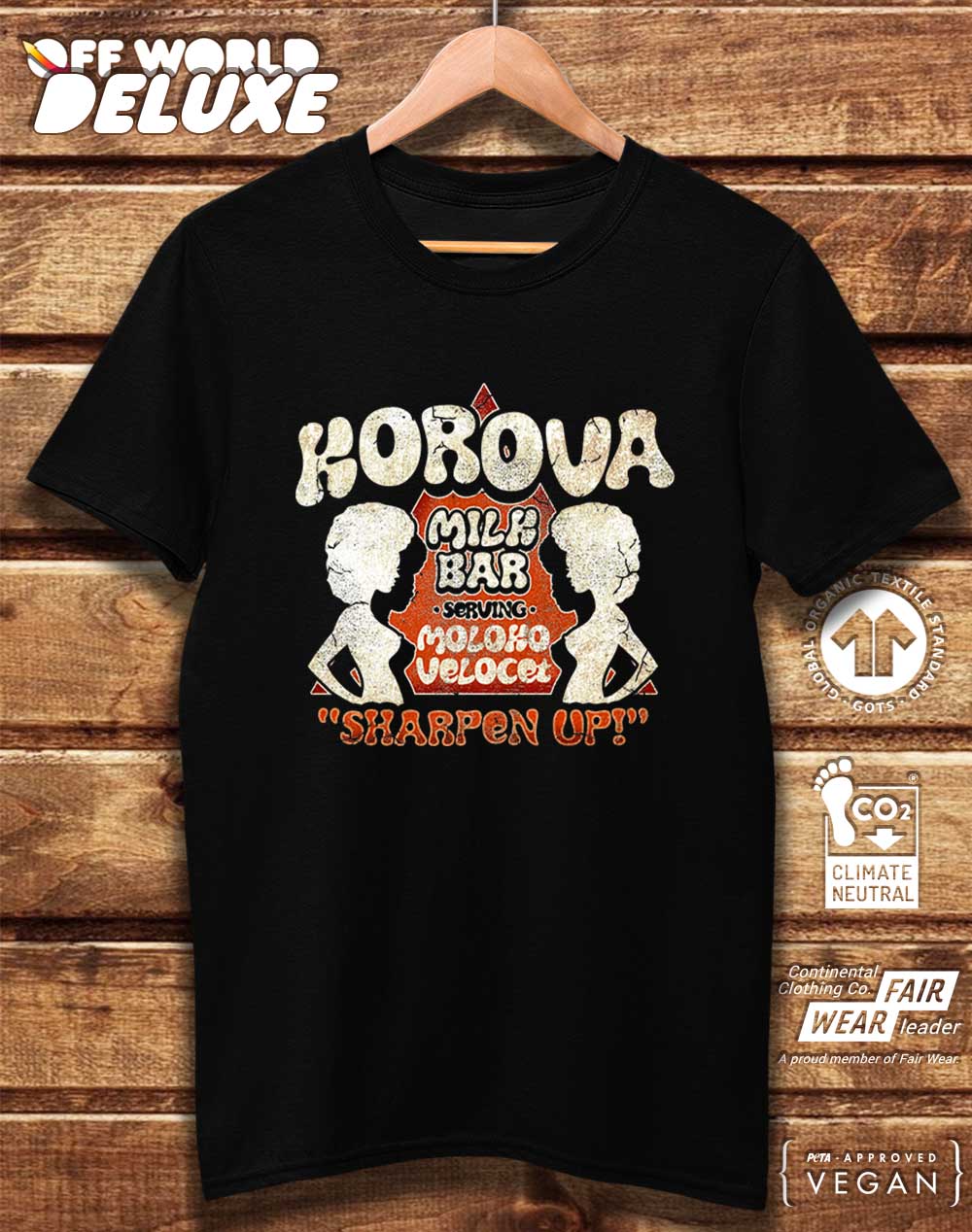 DELUXE Korova Milk Bar Organic Cotton T-Shirt