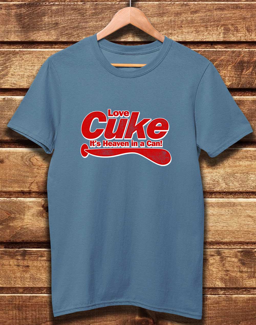 Faded Denim - DELUXE Cuke Heaven in a Can Organic Cotton T-Shirt