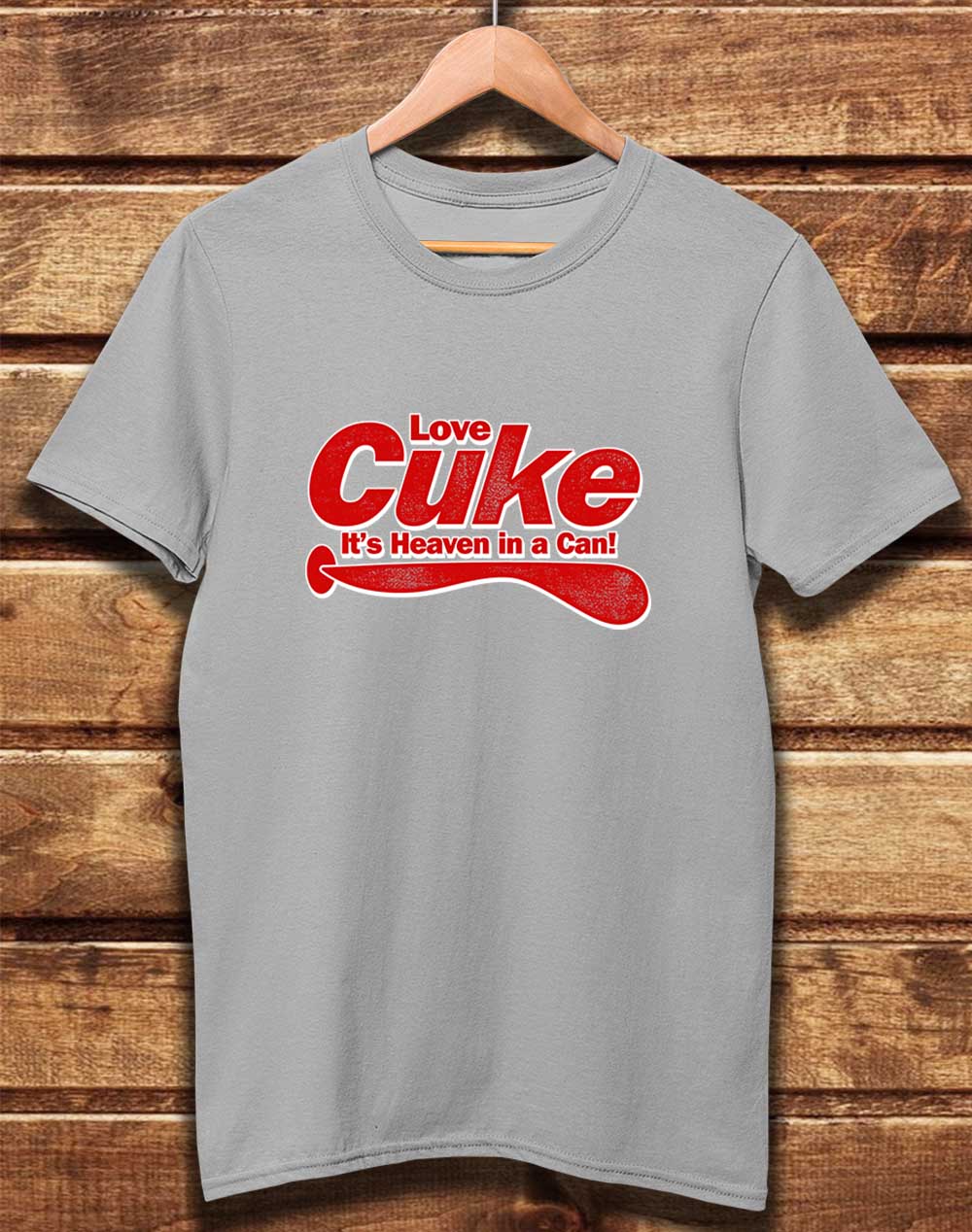 Light Grey - DELUXE Cuke Heaven in a Can Organic Cotton T-Shirt