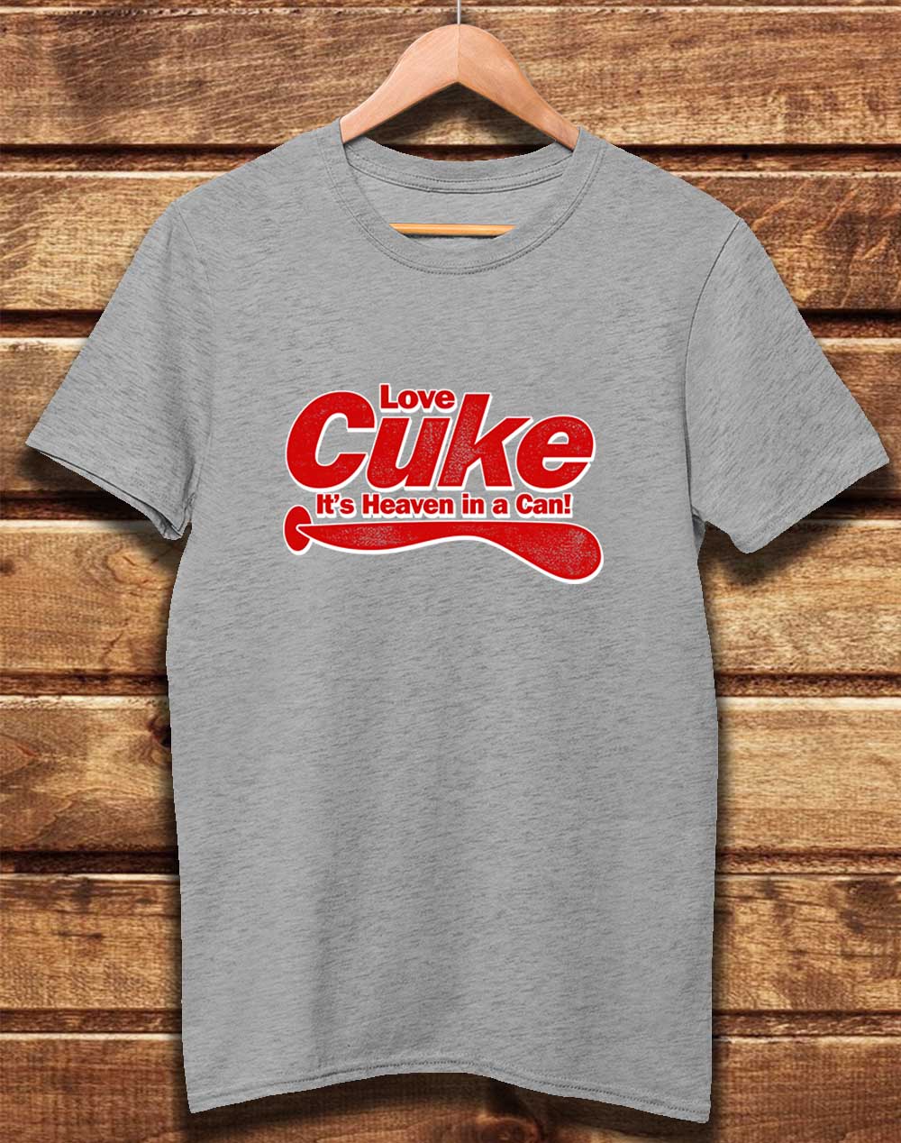 Melange Grey - DELUXE Cuke Heaven in a Can Organic Cotton T-Shirt