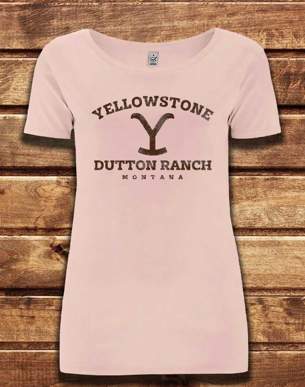 Light Pink - DELUXE Dutton Ranch Montana Organic Scoop Neck T-Shirt