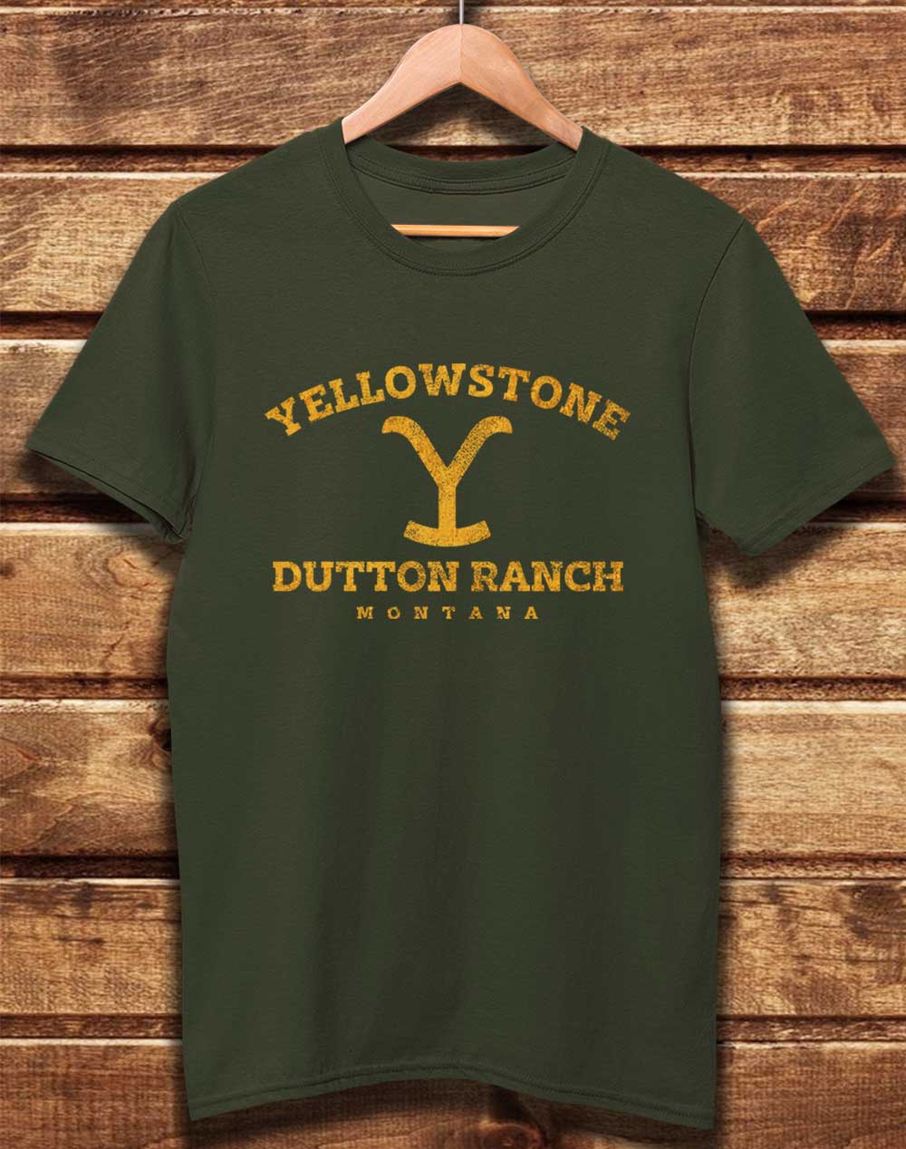 Moss Green - DELUXE Dutton Ranch Montana Organic Cotton T-Shirt
