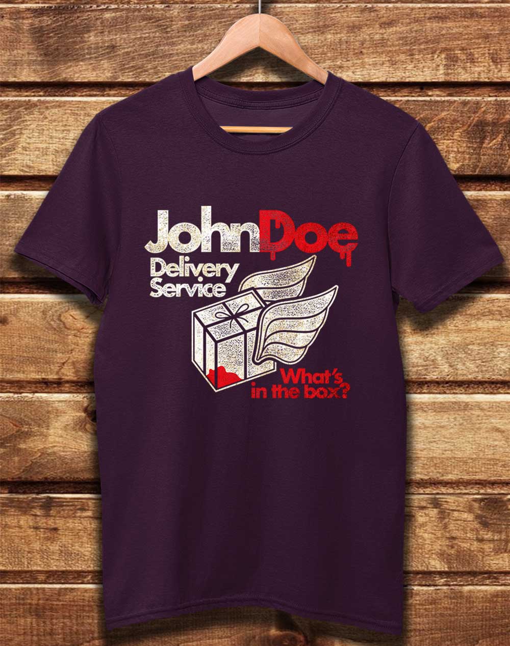 Eggplant - DELUXE John Doe Delivery Service Organic Cotton T-Shirt