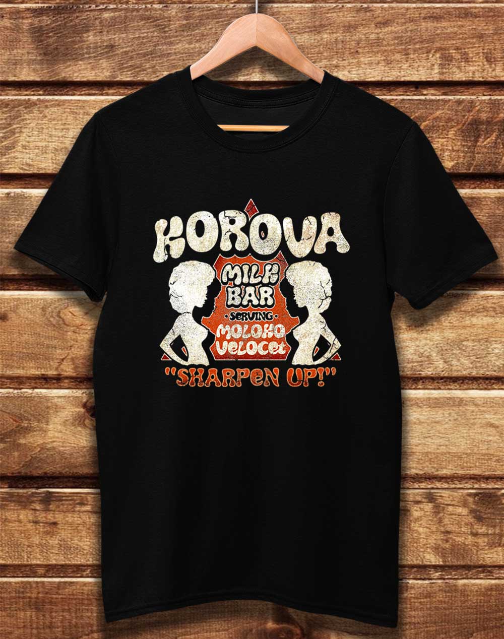 Black - DELUXE Korova Milk Bar Organic Cotton T-Shirt