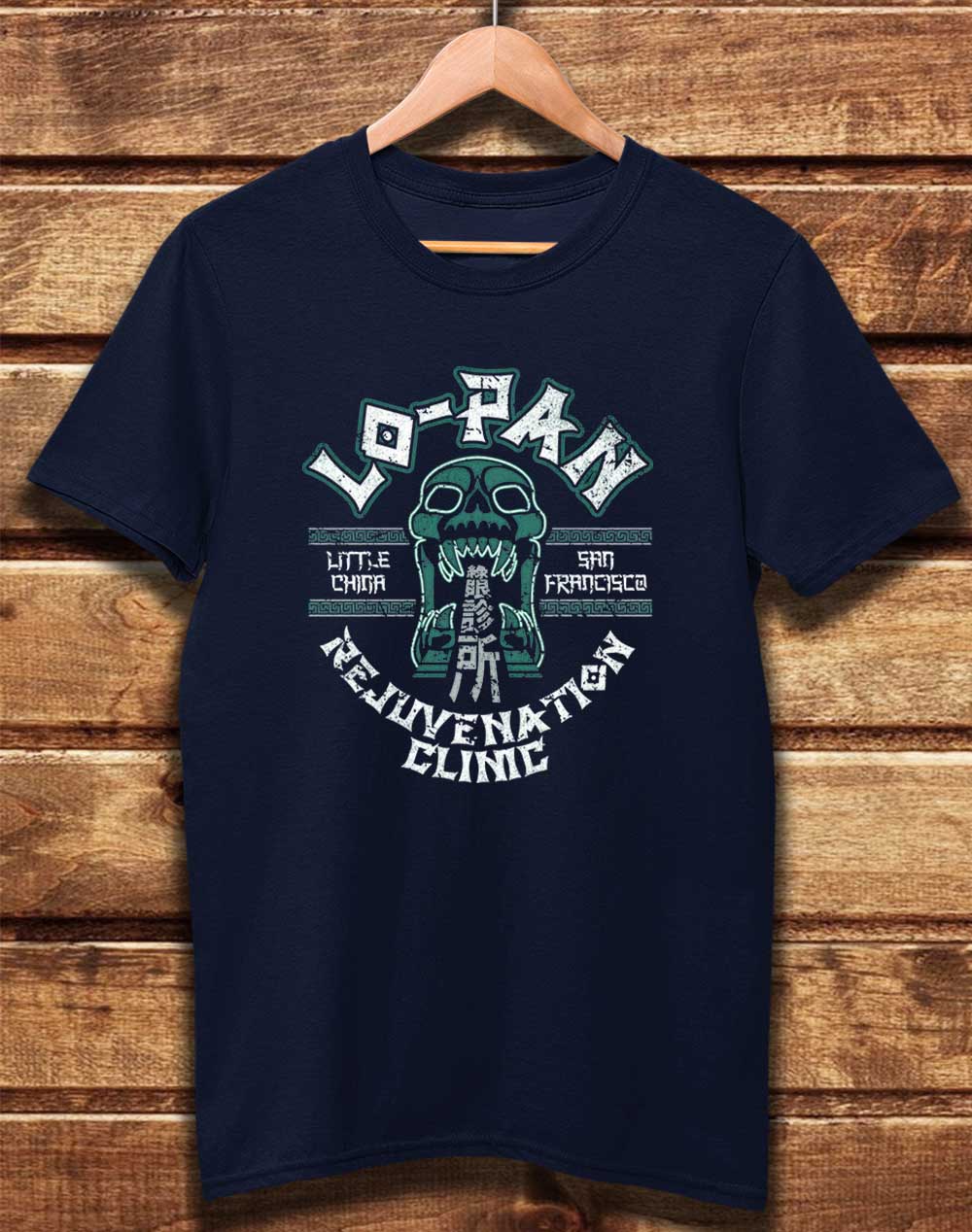 Navy - DELUXE Lo Pan Mk 2 Organic Cotton T-Shirt