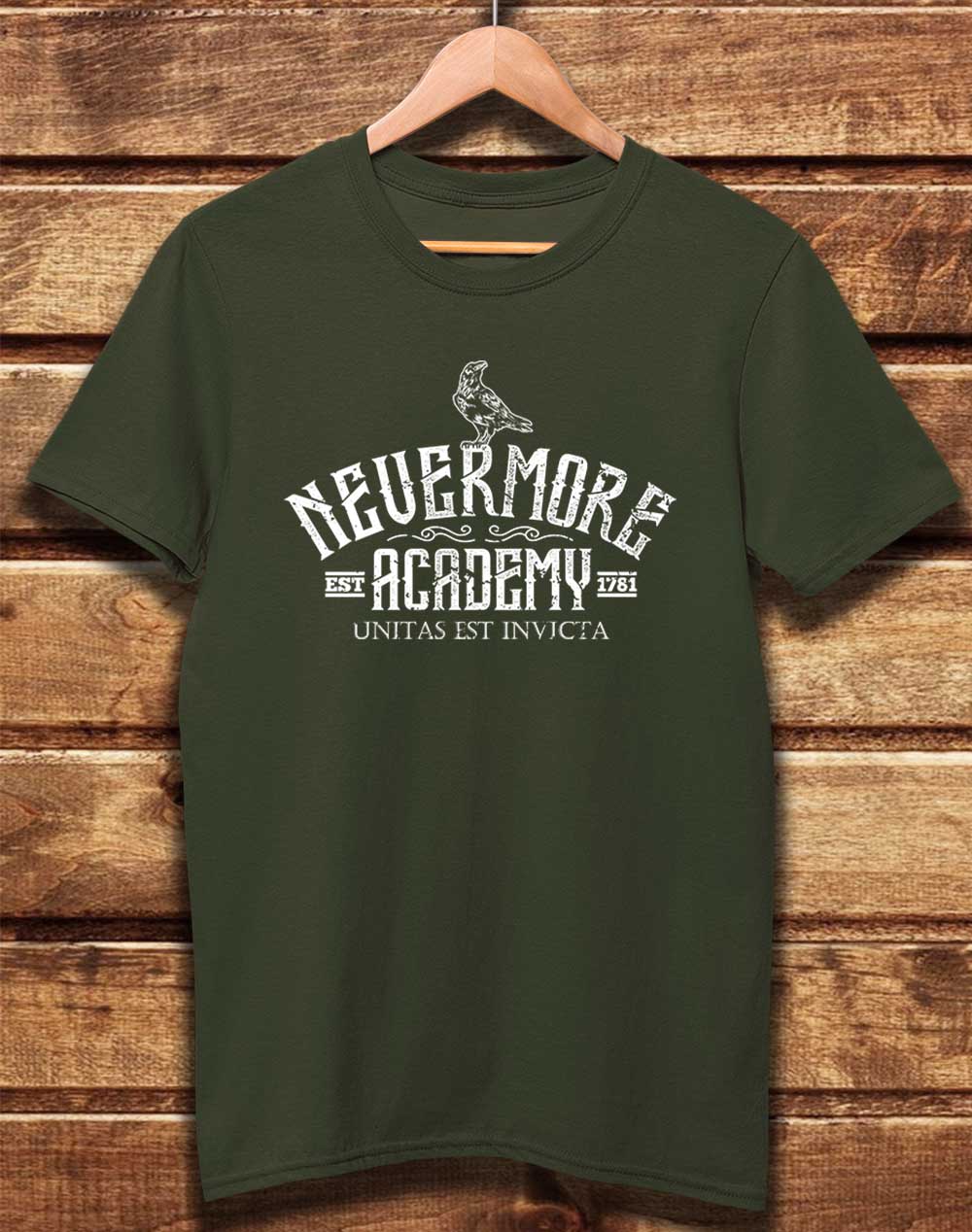 Moss Green - DELUXE Nevermore Academy Organic Cotton T-Shirt