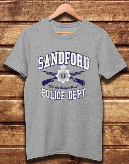 Melange Grey - DELUXE Sandford Police Dept Organic Cotton T-Shirt