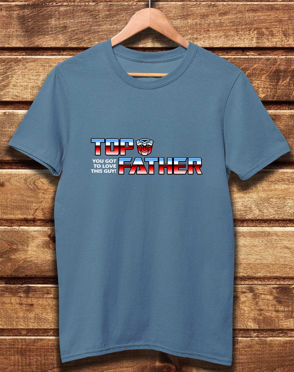 Faded Denim - DELUXE Top Father Organic Cotton T-Shirt
