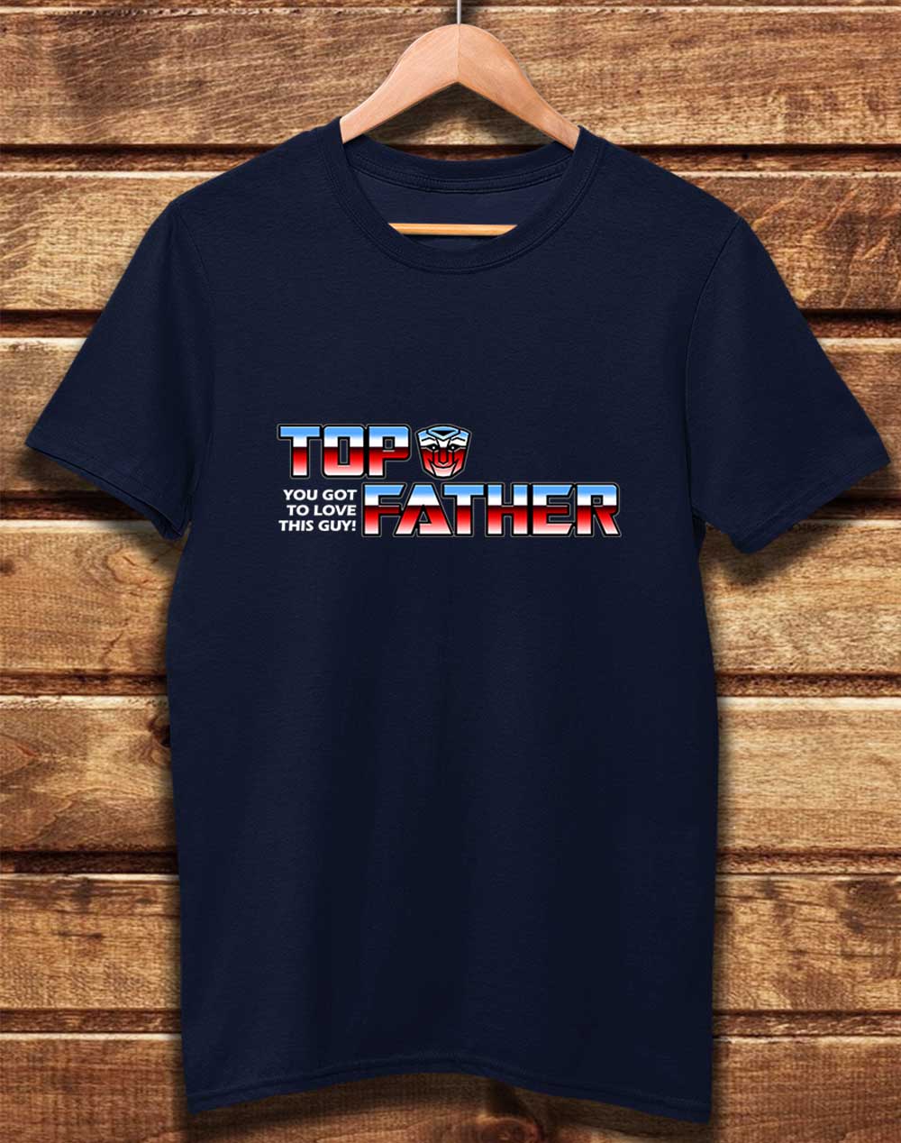 Navy - DELUXE Top Father Organic Cotton T-Shirt