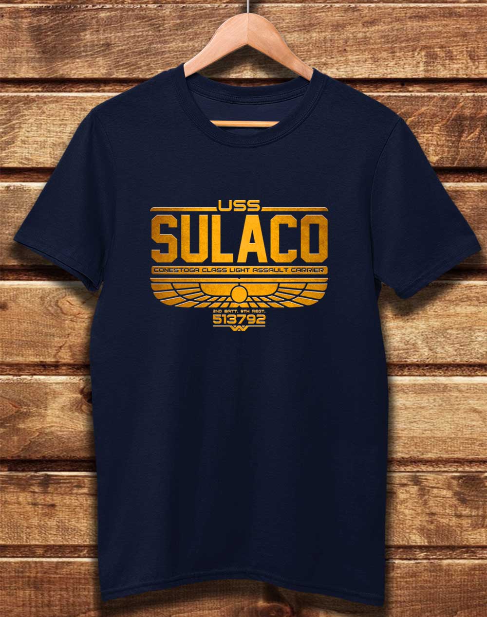 Navy - DELUXE USS Sulaco Organic Cotton T-Shirt