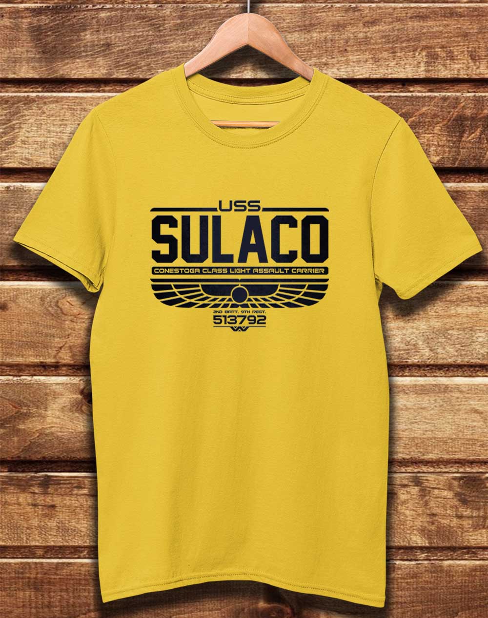 Yellow - DELUXE USS Sulaco Organic Cotton T-Shirt