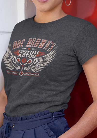 Doc Brown's Custom Autos Womens T-Shirt