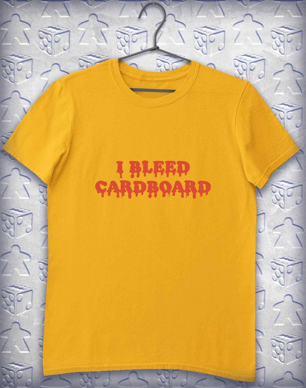 I Bleed Cardboard Alphagamer T-Shirt S / Gold - Off World Tees