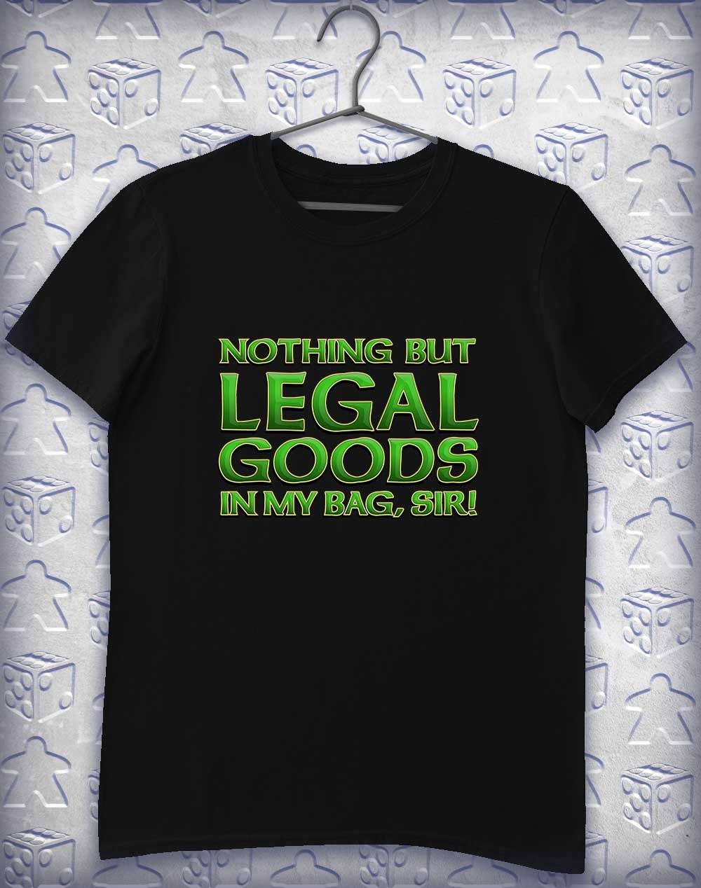 Legal Goods in my Bag Alphagamer T-Shirt S / Black  - Off World Tees