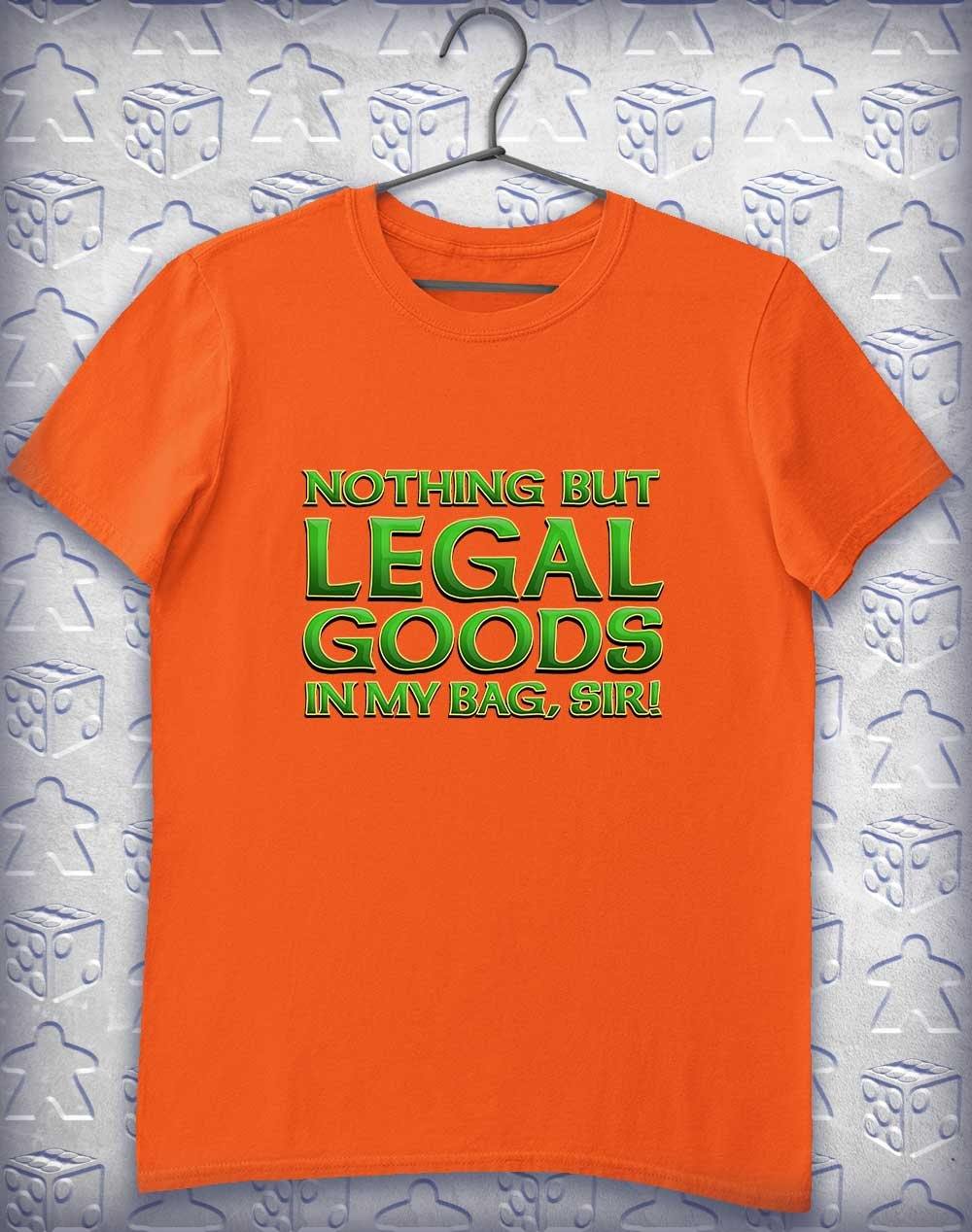 Legal Goods in my Bag Alphagamer T-Shirt S / Orange  - Off World Tees
