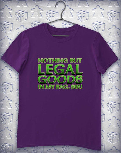 Legal Goods in my Bag Alphagamer T-Shirt S / Purple  - Off World Tees