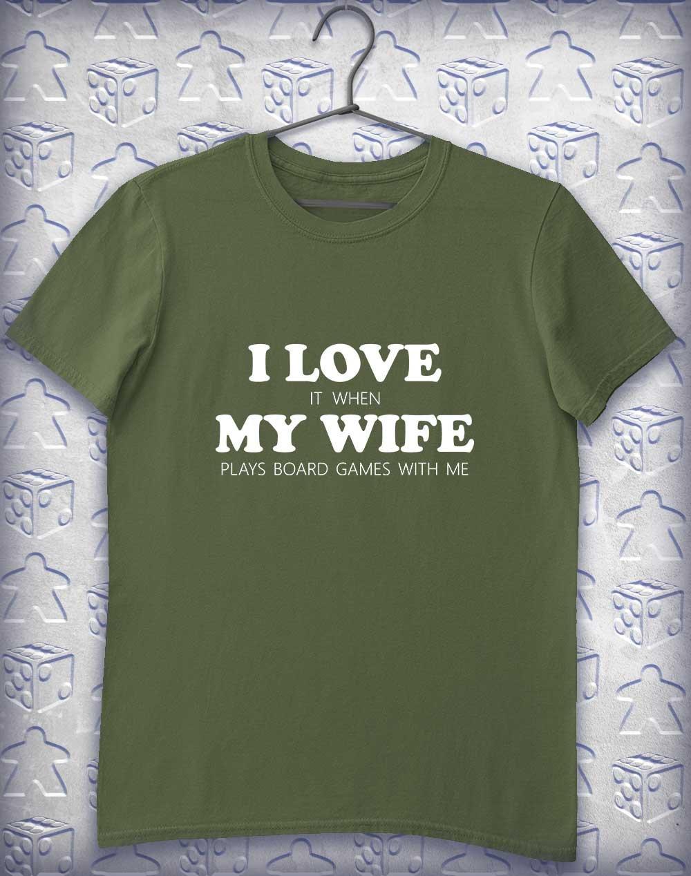 My Wife Plays Games Alphagamer T-Shirt S / Military Green - Off World Tees