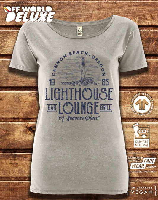 DELUXE Lighthouse Lounge 1985 Organic Scoop Neck T-Shirt  - Off World Tees