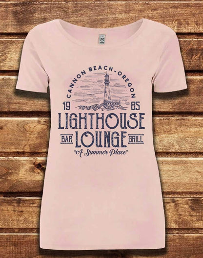 DELUXE Lightouse Lounge 1985 Organic Scoop Neck T-Shirt 8-10 / Light Pink  - Off World Tees