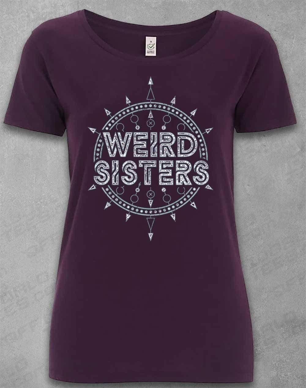 DELUXE Weird Sisters Band Logo Organic Scoop Neck T-Shirt 8-10 / Eggplant  - Off World Tees