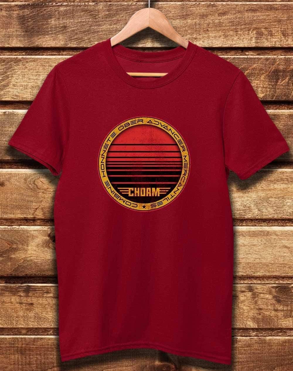 DELUXE CHOAM Organic Cotton T-Shirt XS / Dark Red - Off World Tees