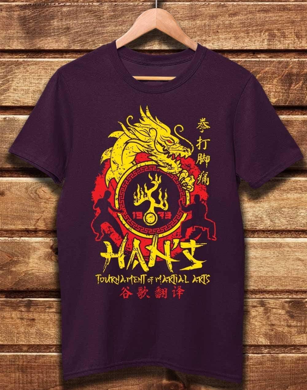 DELUXE Han's Tounament 1973 Organic Cotton T-Shirt XS / Eggplant - Off World Tees