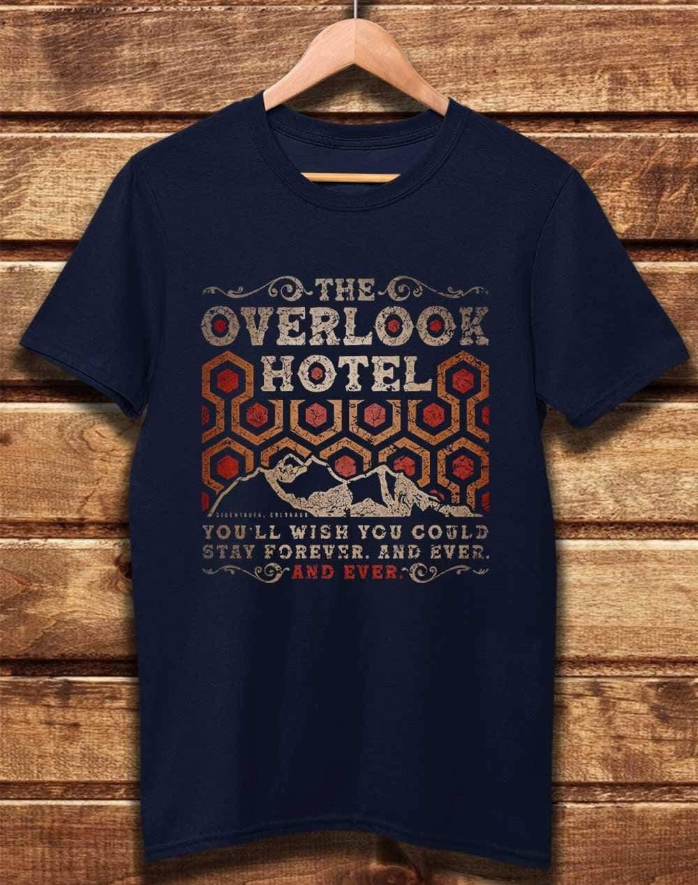 DELUXE Overlook Hotel Organic Cotton T-Shirt XS / Navy - Off World Tees