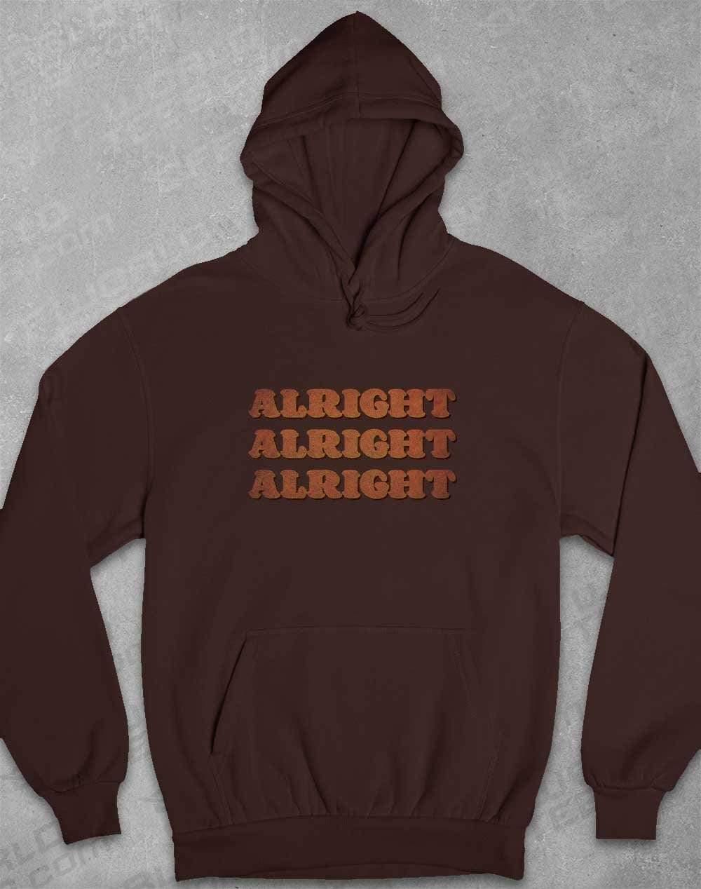Alright Alright Alright Hoodie XS / Hot Chocolate - Off World Tees