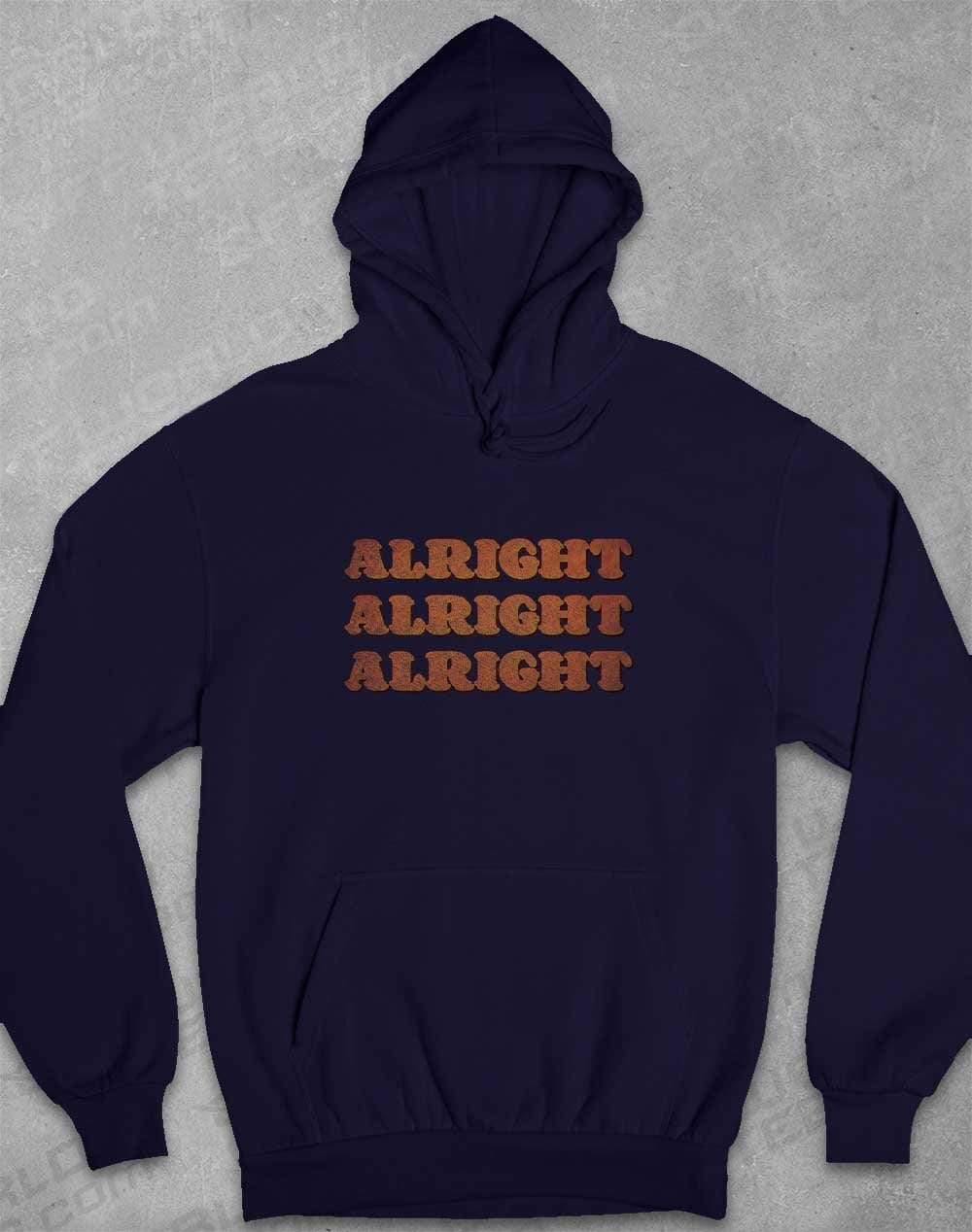 Alright Alright Alright Hoodie XS / Oxford Navy - Off World Tees