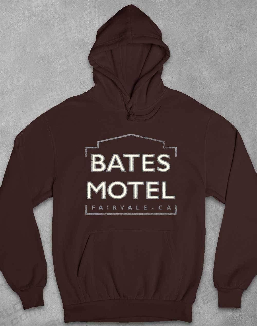 Bates Motel Sign Hoodie XS / Hot Chocolate - Off World Tees