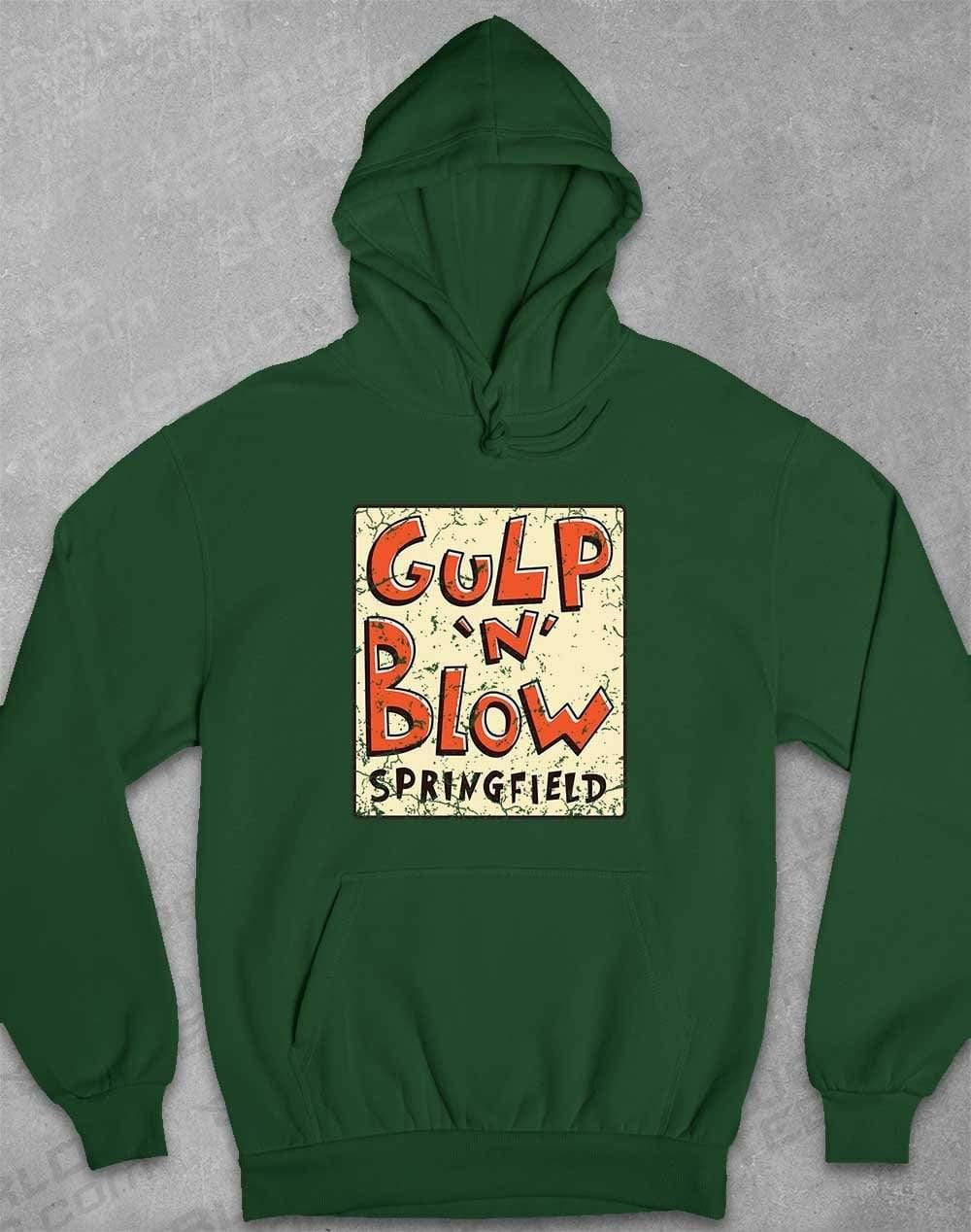 Gulp N Blow Hoodie XS / Bottle Green - Off World Tees
