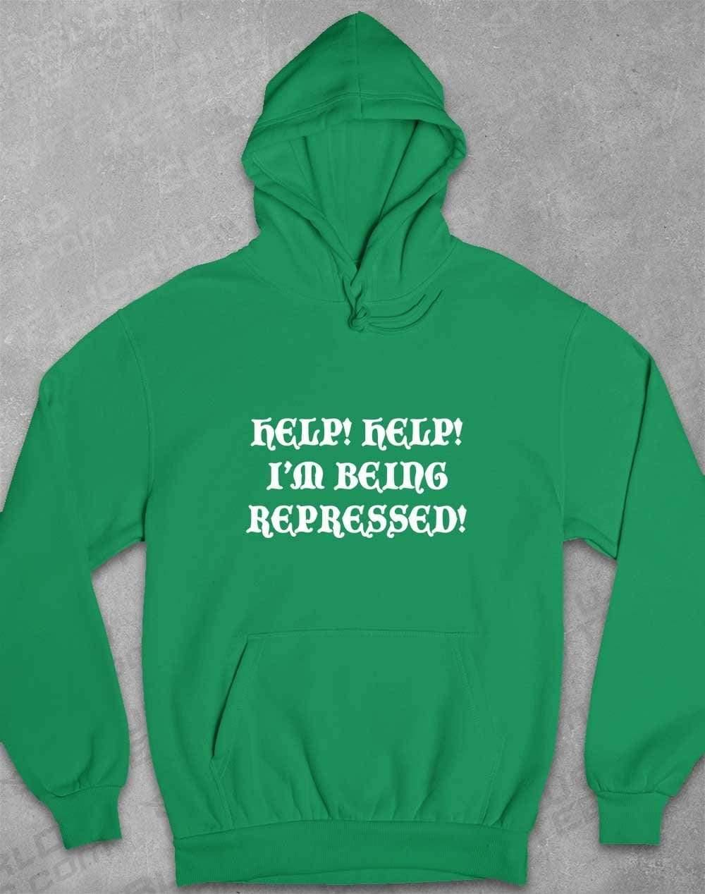 Help I'm Being Repressed Hoodie XS / Irish Green - Off World Tees