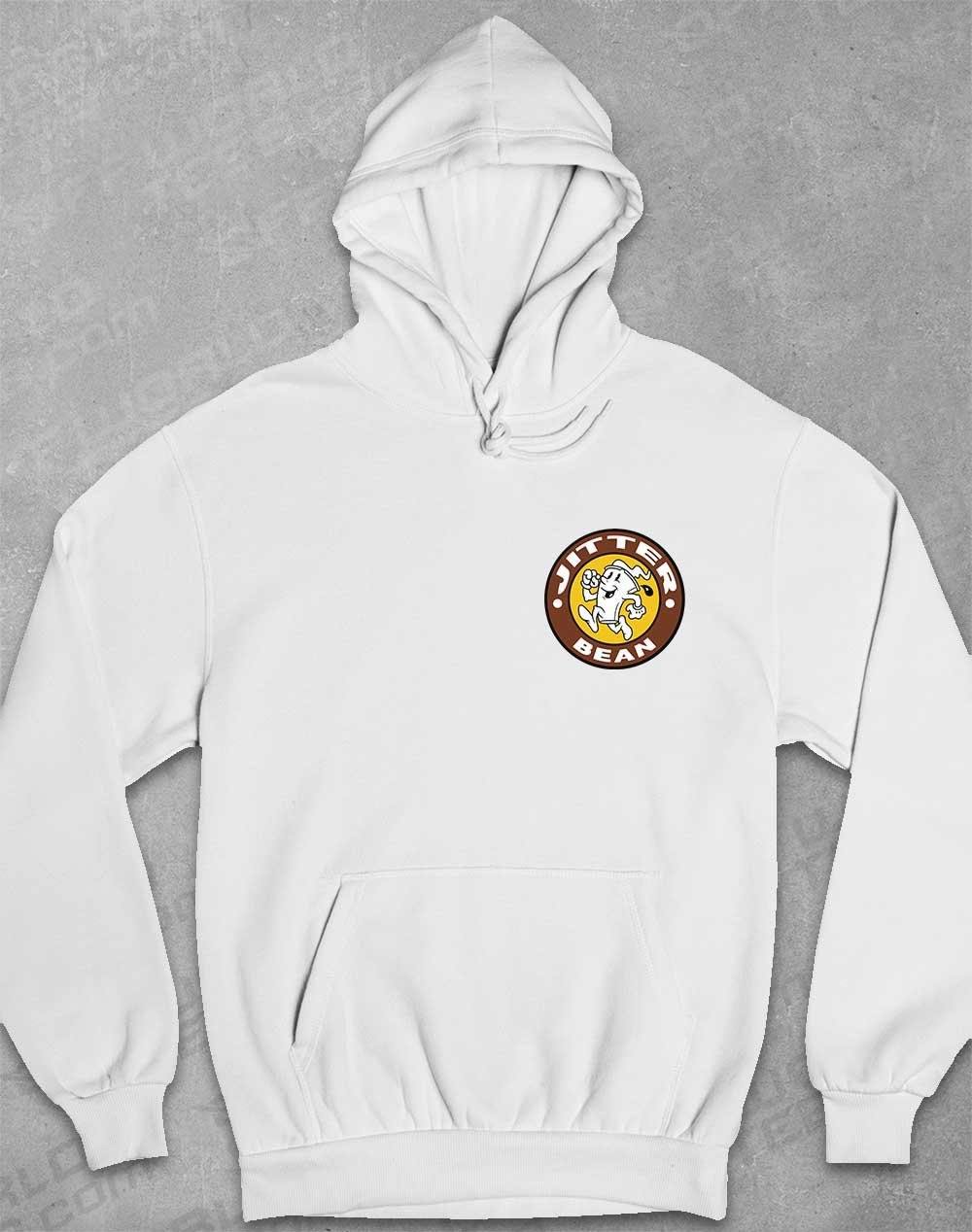 Jitter Bean Pocket Print Hoodie XS / Arctic White - Off World Tees