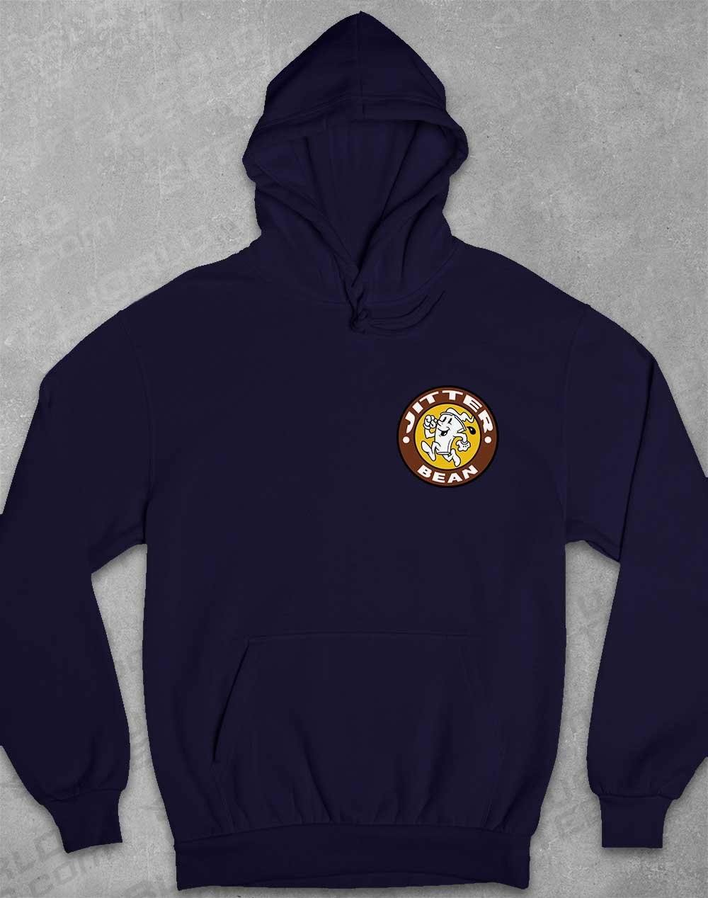 Jitter Bean Pocket Print Hoodie XS / Oxford Navy - Off World Tees