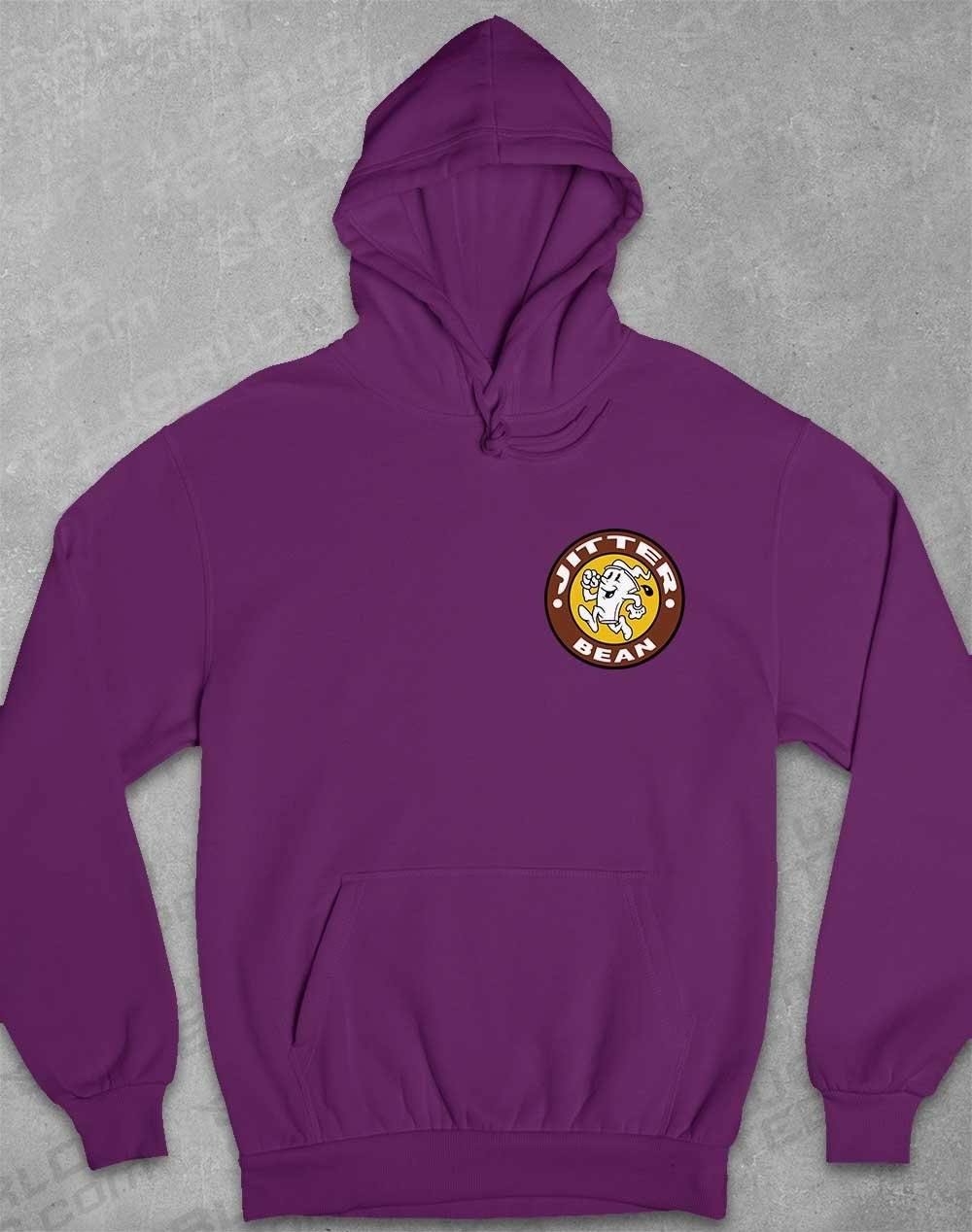 Jitter Bean Pocket Print Hoodie XS / Plum - Off World Tees