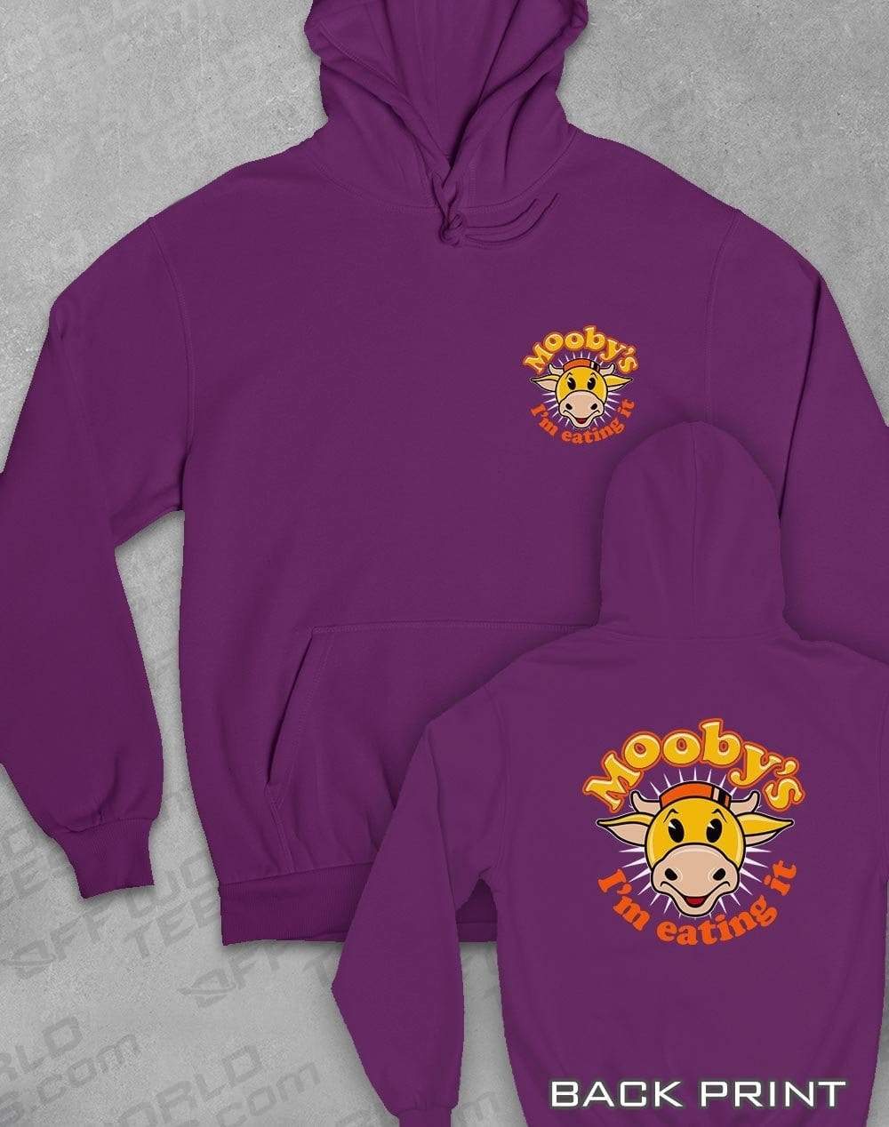 Mooby's Hoodie XS / Plum - Off World Tees