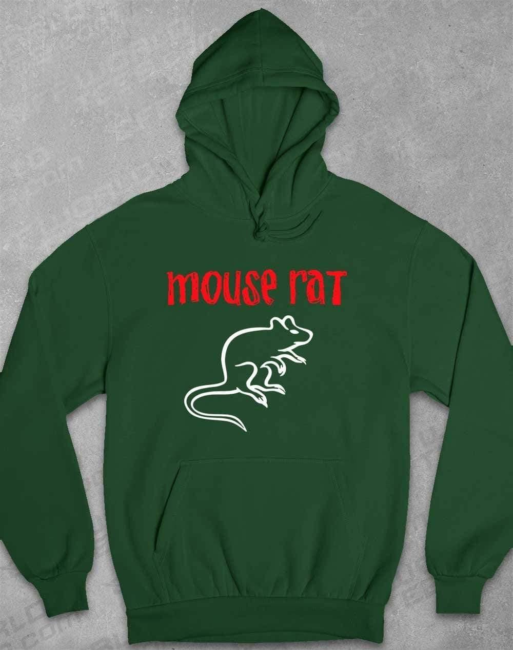 Mouse Rat Text Logo Hoodie XS / Bottle Green - Off World Tees