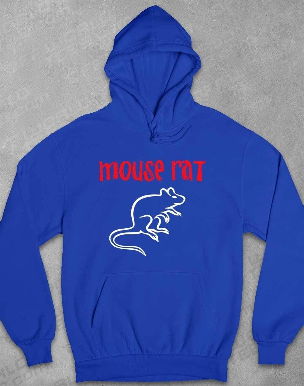Mouse Rat Text Logo Hoodie XS / Royal Blue - Off World Tees