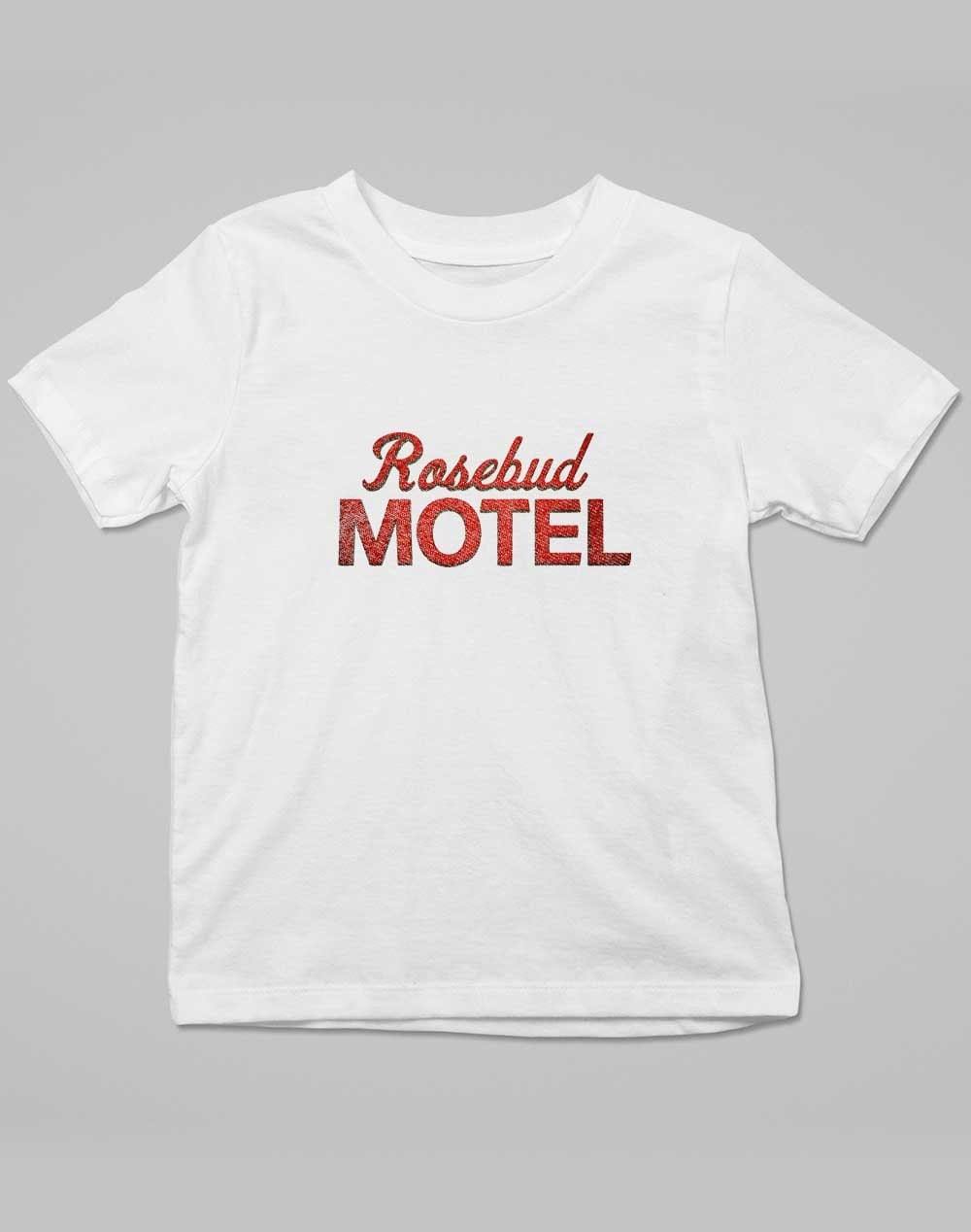 Rosebud Motel Kids T-Shirt 3-4 years / White - Off World Tees