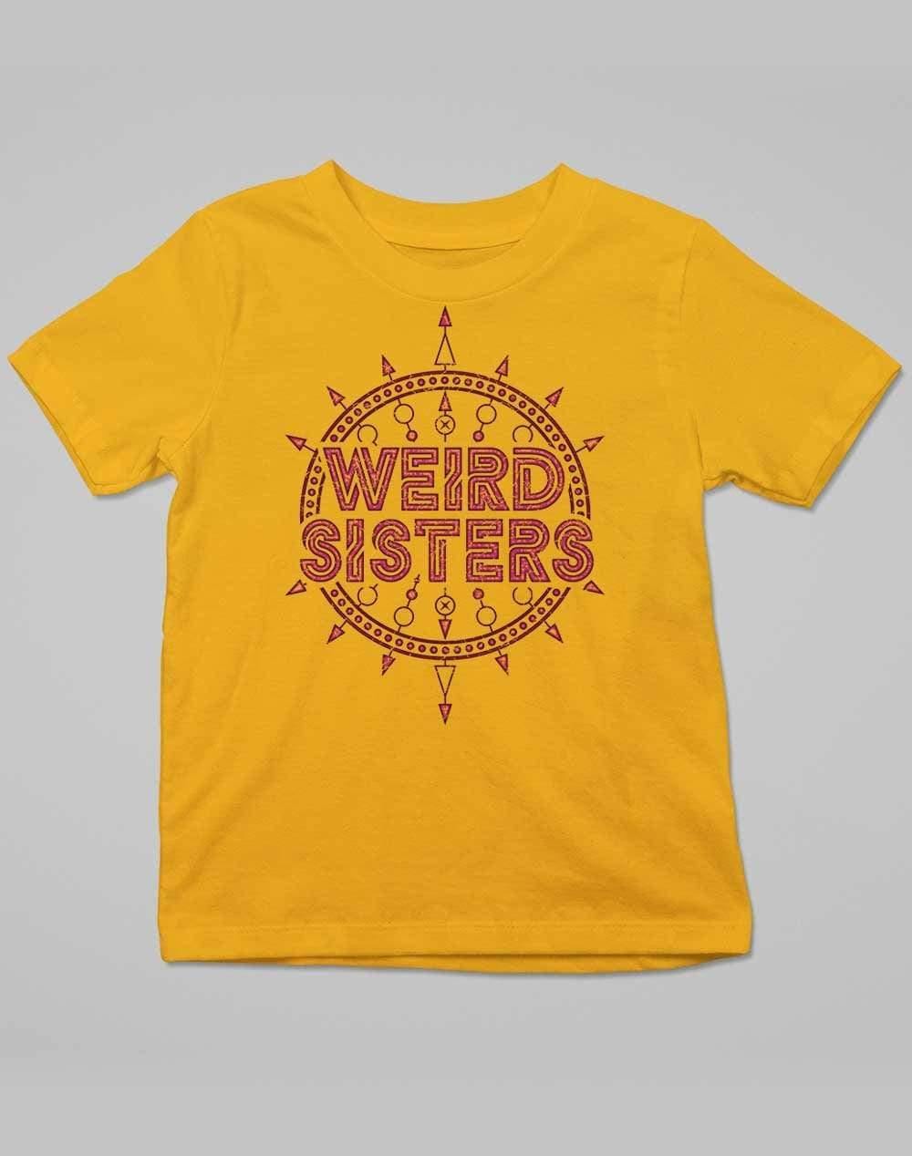 Weird Sisters Band Logo Kids T-Shirt 3-4 years / Gold - Off World Tees