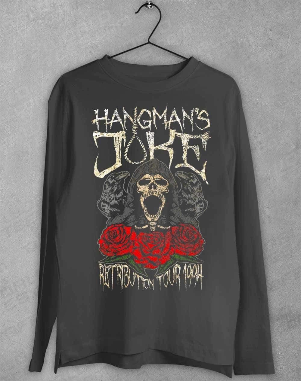 Hangman's Joke Retribution Tour 94 Long Sleeve T-Shirt S / Charcoal - Off World Tees