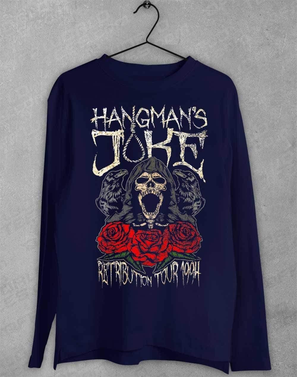 Hangman's Joke Retribution Tour 94 Long Sleeve T-Shirt S / Navy - Off World Tees