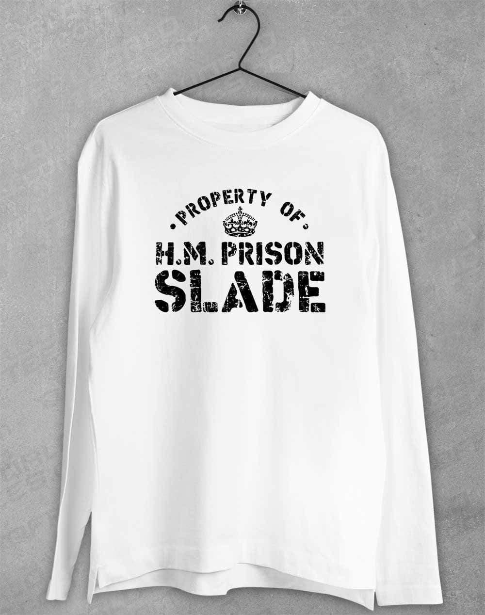 HM Prison Slade Long Sleeve T-Shirt S / White - Off World Tees