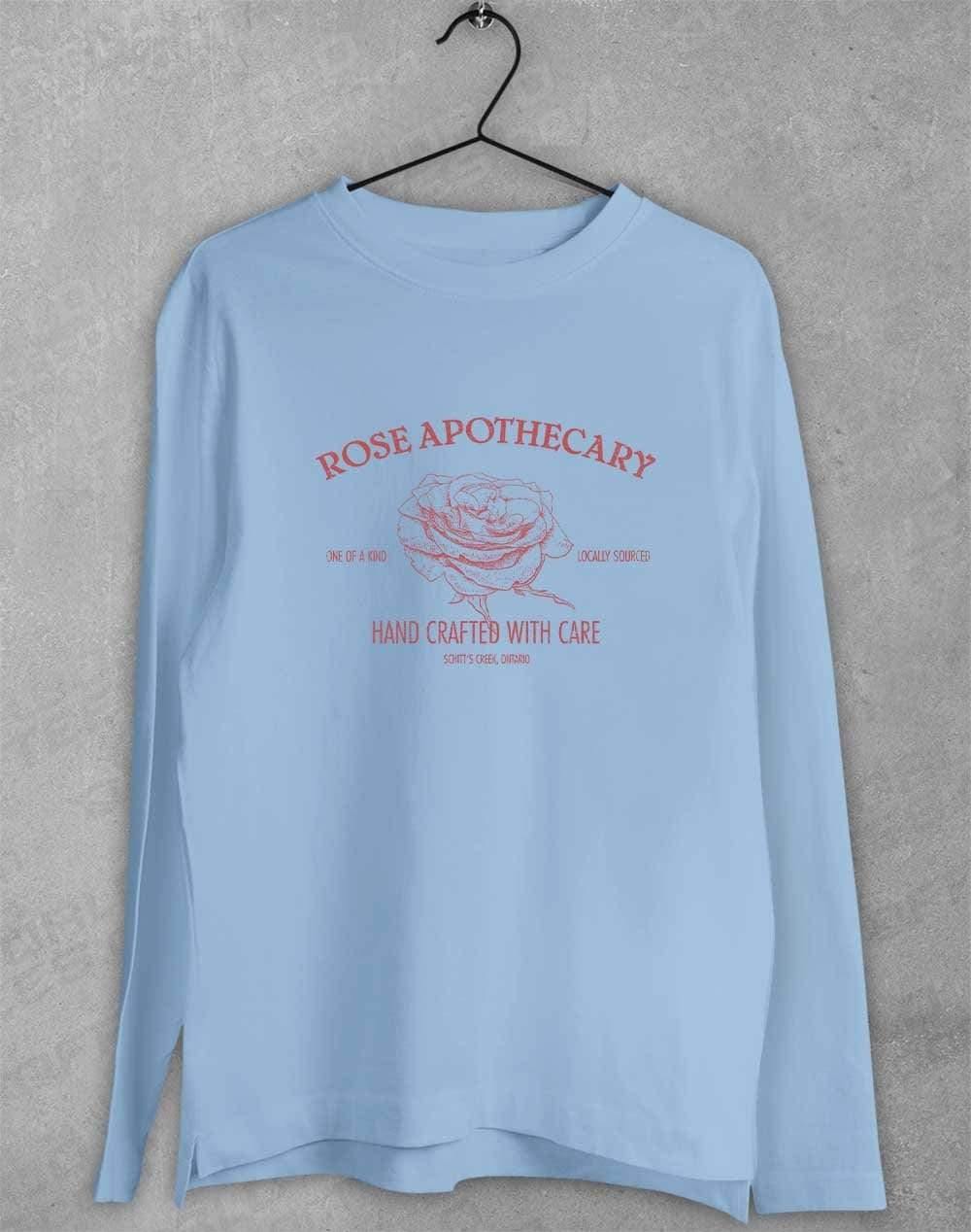 Rose Apothecary Long Sleeve T-Shirt S / Light Blue  - Off World Tees