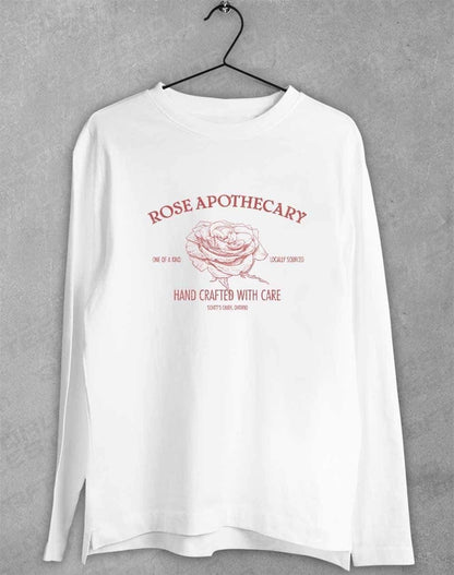 Rose Apothecary Long Sleeve T-Shirt S / White  - Off World Tees