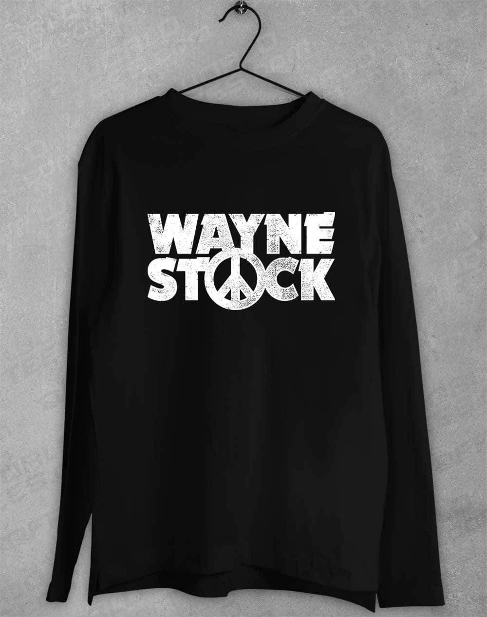 Waynestock Long Sleeve T-Shirt S / Black - Off World Tees