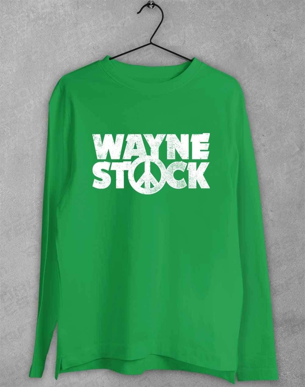 Waynestock Long Sleeve T-Shirt S / Irish Green - Off World Tees