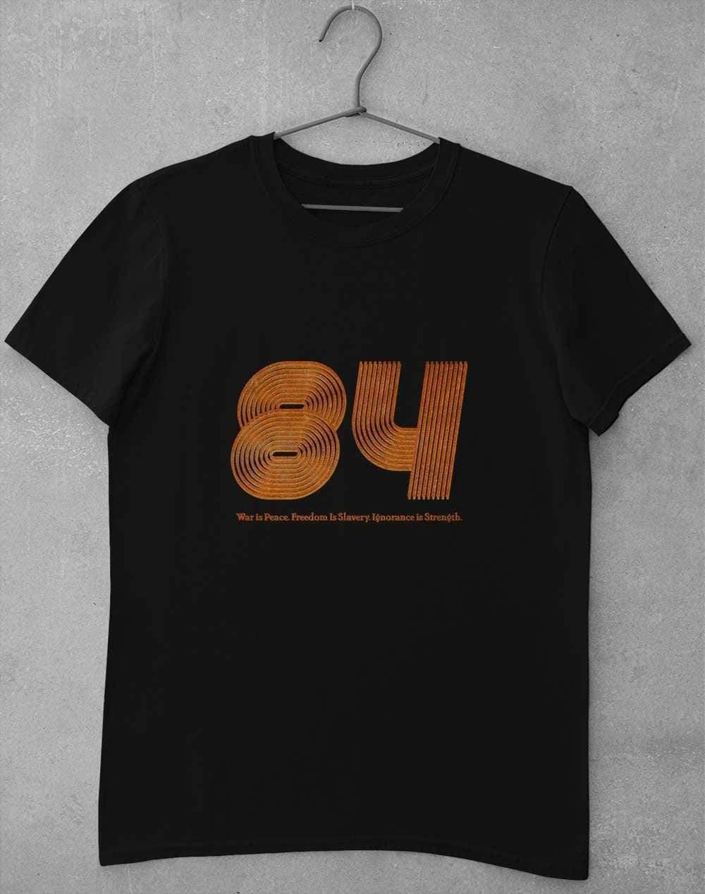 1984 War is Peace Distressed T-Shirt S / Black - Off World Tees